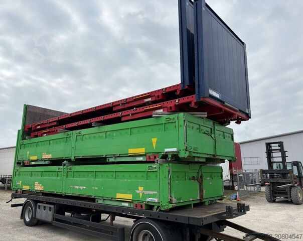 Cserélhető felépítmény Krone Baustoff 7,45m Zurringe Bordwände Türen