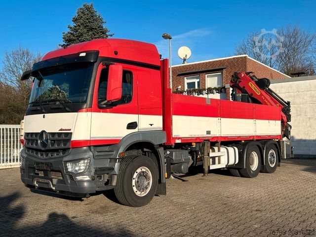 Gru montata su autocarro MERCEDES-BENZ 2543 Pritsche + PK34002SH Kran + Seilwinde