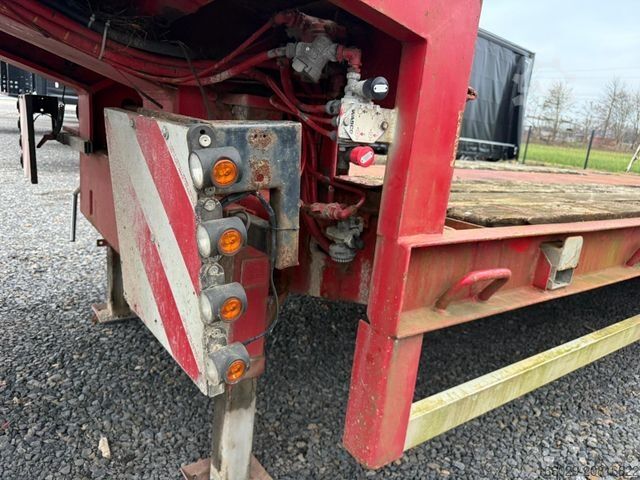 Dieplader oplegger GOLDHOFER 3-Achs Tieflader mit Rampen hydr. Zwangslenkung