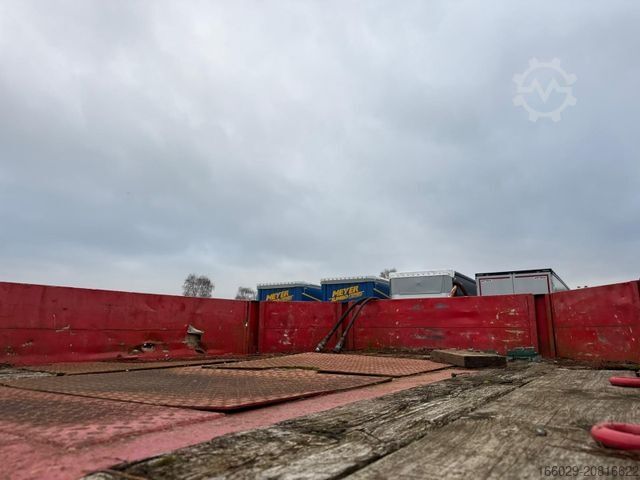 Dieplader oplegger GOLDHOFER 3-Achs Tieflader mit Rampen hydr. Zwangslenkung