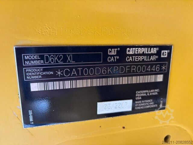 Μηχανή ισοπέδωσης CAT D 6 K 2 XL (Low Verified Hours)