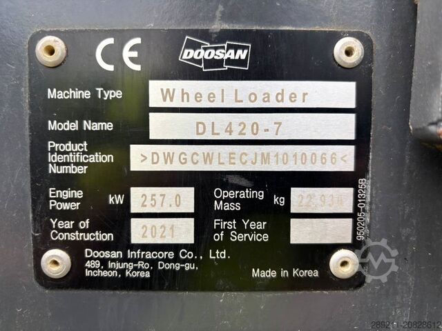 φορτωτής Doosan DL 420-7 (CDC)