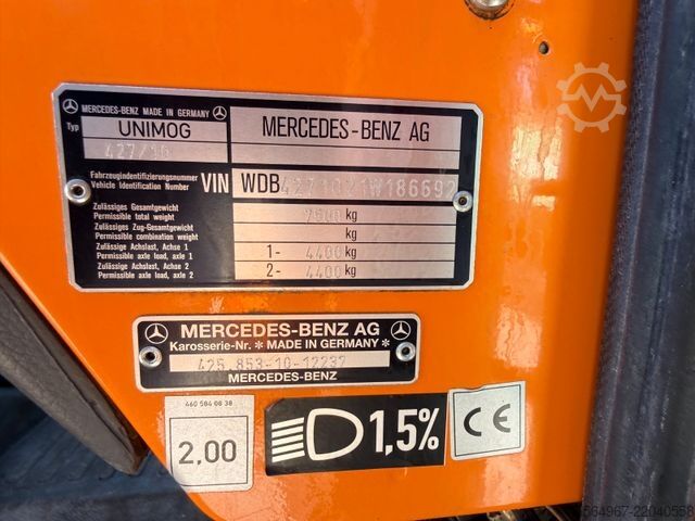Damperli kamyon MERCEDES-BENZ Unimog U1400 Kipper Landwirtschaft