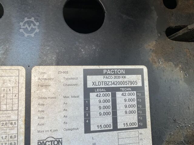 Kühl-/Tiefkühltransport Pacton Z3-002 Fridge / Carrier Vector 1850 / BPW Axles...