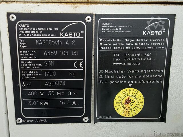 Serra de fita KASTO KASTOTWIN A2
