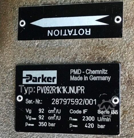 Υδραυλική μονάδα 2 x 45 kW PARKER