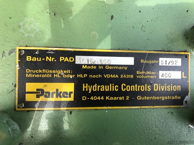 Υδραυλική μονάδα 2 x 45 kW PARKER