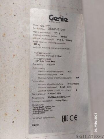 Schaarlift Genie GS-3232