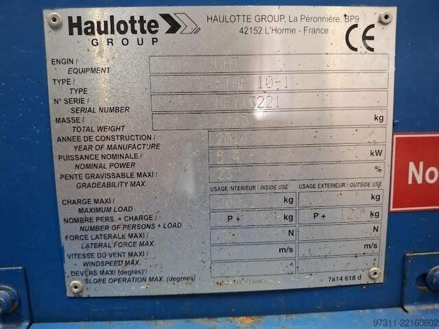 Emelőplatform Haulotte STAR 10