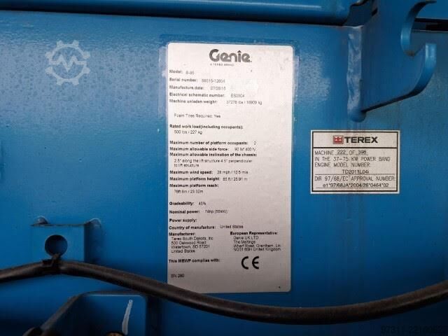Teleszkópos platform Genie S-85