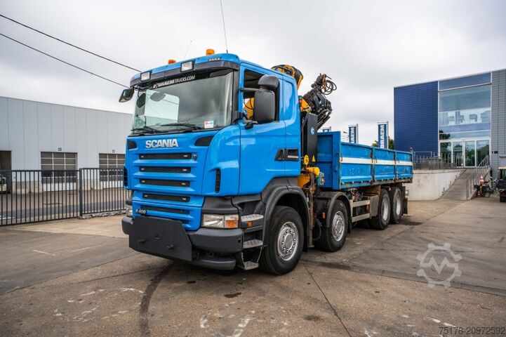 Kipper met kraan SCANIA R400 - EFFER 210-4S