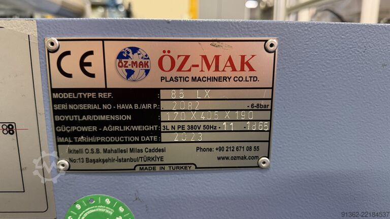 Máquina de processamento de película Öz-mak Plastik Makina ÖZM 85 LX UNIVERSAL BAG CUTTING MACHINE