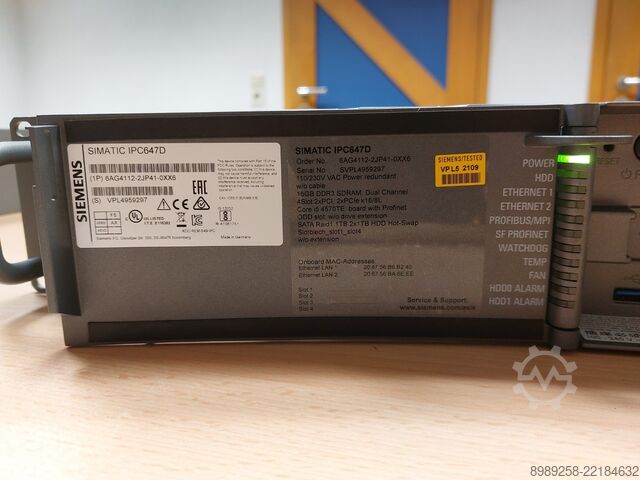 Rack-PC Siemens SIMATIC IPC647D