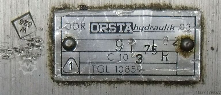 Bomba hidráulica dupla Orsta Hydraulik C10-3R TGL10859