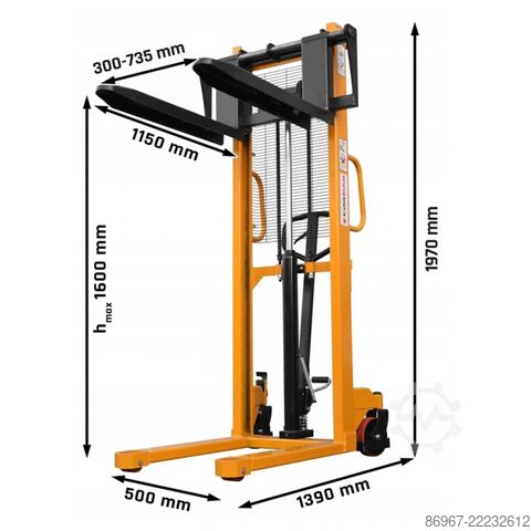 Mast pallet truck CORMAK WRHS 1520R