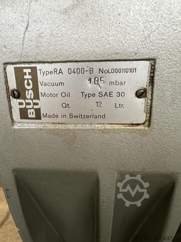 Vacuum pumps Busch RA 0400-B & RC 0400 B 040