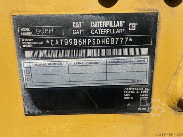 Wiellader Caterpillar 906 H Schaufel + Gabel