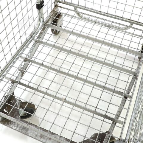 Gebruikte Anti-diefstal rolcontainer a-frame nestbaar - L:900 x B:730 x H:1900mm - Grijs Kruizinga 98-5283GB