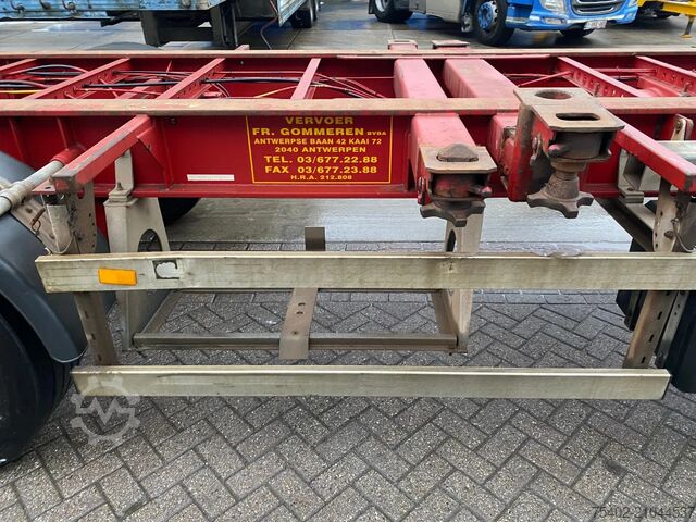 Μεταφορά εμπορευματοκιβωτίων Groenewegen CC-12-27 / Container Chassis / 40 FT / BPW + Drums