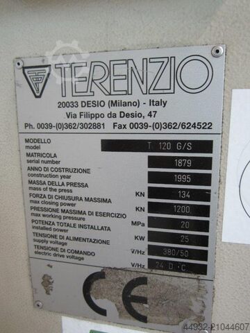 Deep Drawing Press TERENZIO T 120 G/S