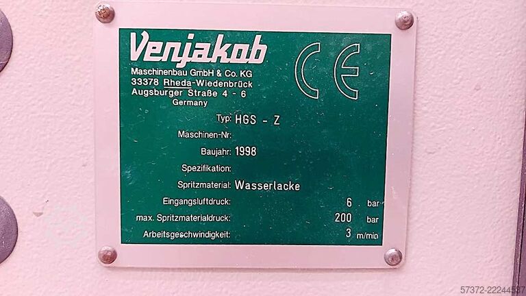 Instalație de pulverizare Venjakob HGS-Z/PC