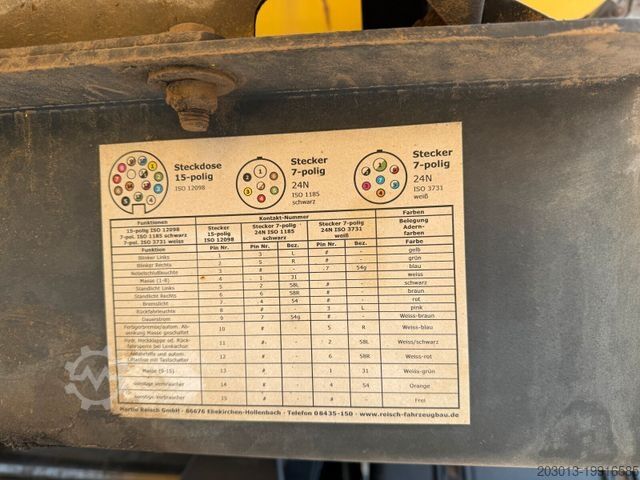 Kippers oplegger REISCH RHKS-3-SR07 Kippauflieger 3 Achse