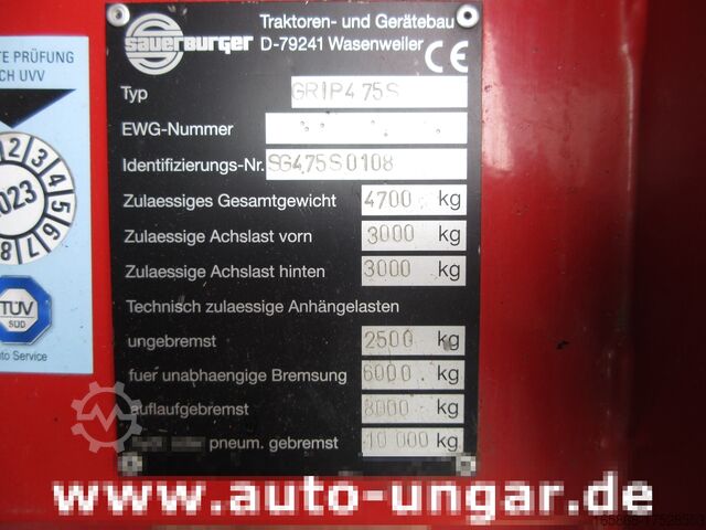 ορεινό τρακτέρ Sauerburger Grip 4 - 75 Standard Hangschlepper Aebi
