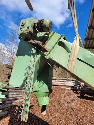 Sistema de cribado para virutas de madera + rascador doble