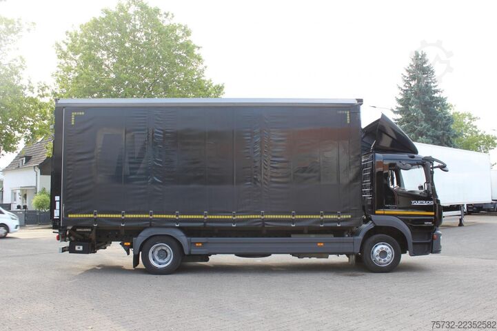 Autocarro con pianale e telone Mercedes-Benz Atego 1218 E6  Schiebeplane 6,52m   Klima   ACC