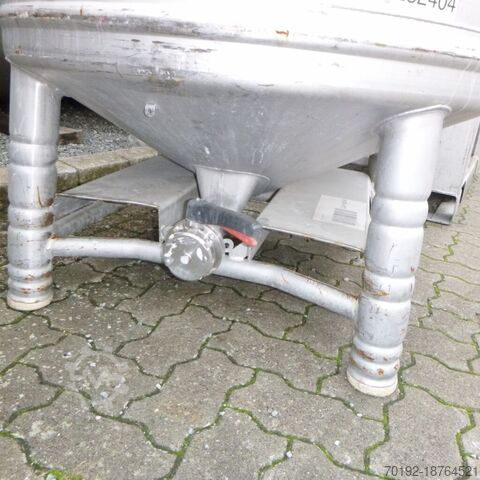 1000 liter drukhouder gemaakt van V4A  