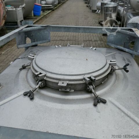 1000 liter IBC container gemaakt van V2A  