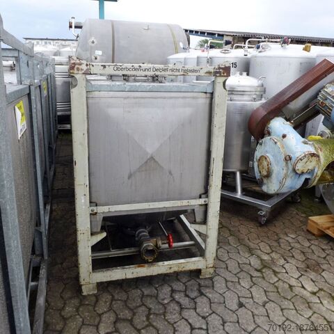 1000 liter container gemaakt van V2A  