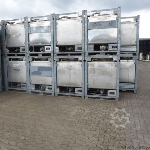1000 liter IBC container gemaakt van V2A  