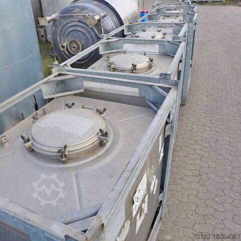 1000 liters IBC-behållare tillverkad av V2A  