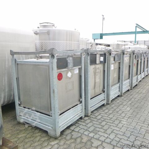 1000 liter IBC container gemaakt van V2A  