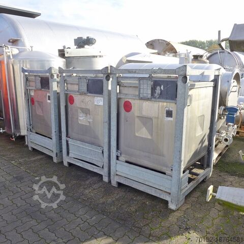 1000 liter IBC container gemaakt van V2A  