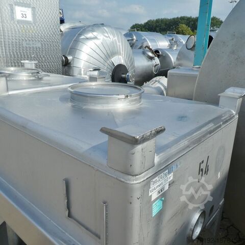 1000 liter container gemaakt van V2A  