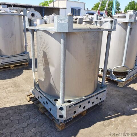 1023 liter container gemaakt van V2A  