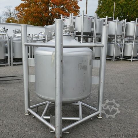 1038 liter farmaceutische drukhouders gemaakt van V4A  
