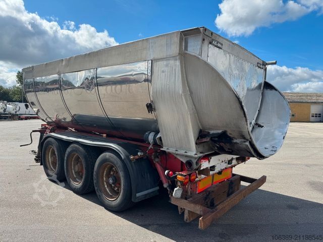 Tresidet tipvognstrailer KEL-BERG 3 axle Asphalt Tipper / Kipper