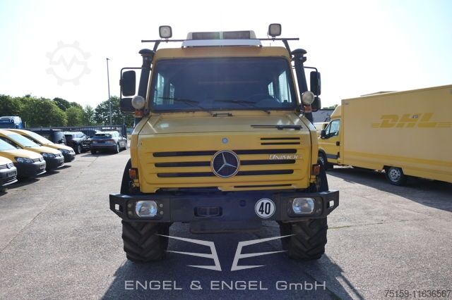 Vrachtauto met open laadbak unimog U4000 437/25 DoKa EURO-5
