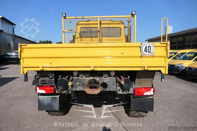 Vrachtauto met open laadbak unimog U4000 437/25 DoKa EURO-5