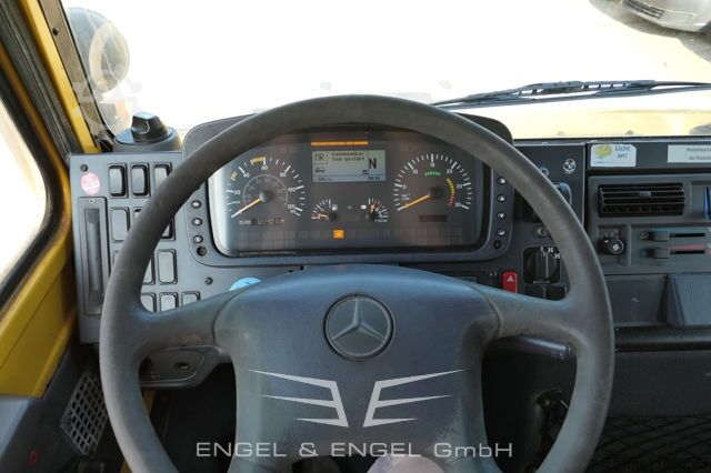 Vrachtauto met open laadbak unimog U4000 437/25 DoKa EURO-5