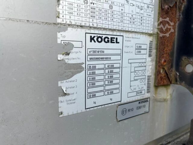 Schuifzeilen Kögel Schuifzeilen BPW assen