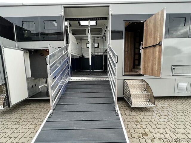 Kreaturvogn MERCEDES-BENZ ATEGO 1530 TT-XL  5 Pferde POP-OUT
