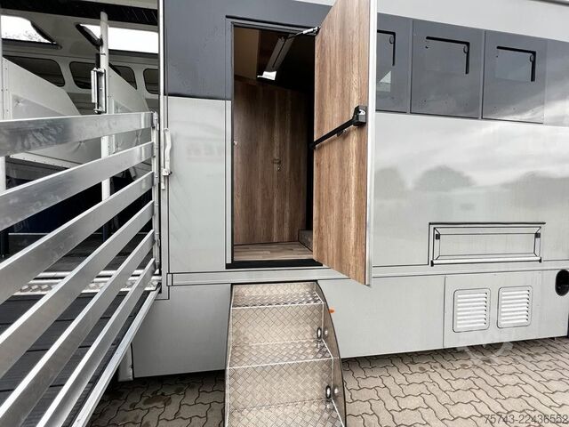 Kreaturvogn MERCEDES-BENZ ATEGO 1530 TT-XL  5 Pferde POP-OUT