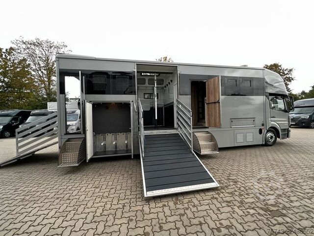 Kreaturvogn MERCEDES-BENZ ATEGO 1530 TT-XL  5 Pferde POP-OUT
