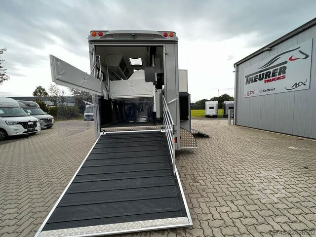 Kreaturvogn MERCEDES-BENZ ATEGO 1530 TT-XL  5 Pferde POP-OUT