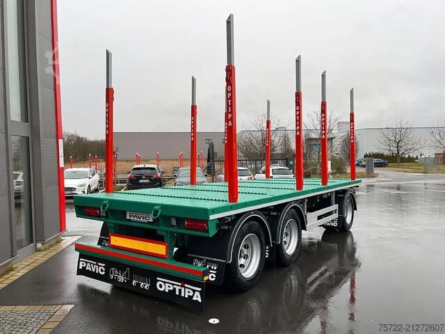 Μεταφορέας ξυλείας PAVIC HPA 27 68Z / Plattform 3-Achser  Blatt-Federung...
