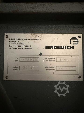 μονάδα θραύσης Erdwich M480/3-1000